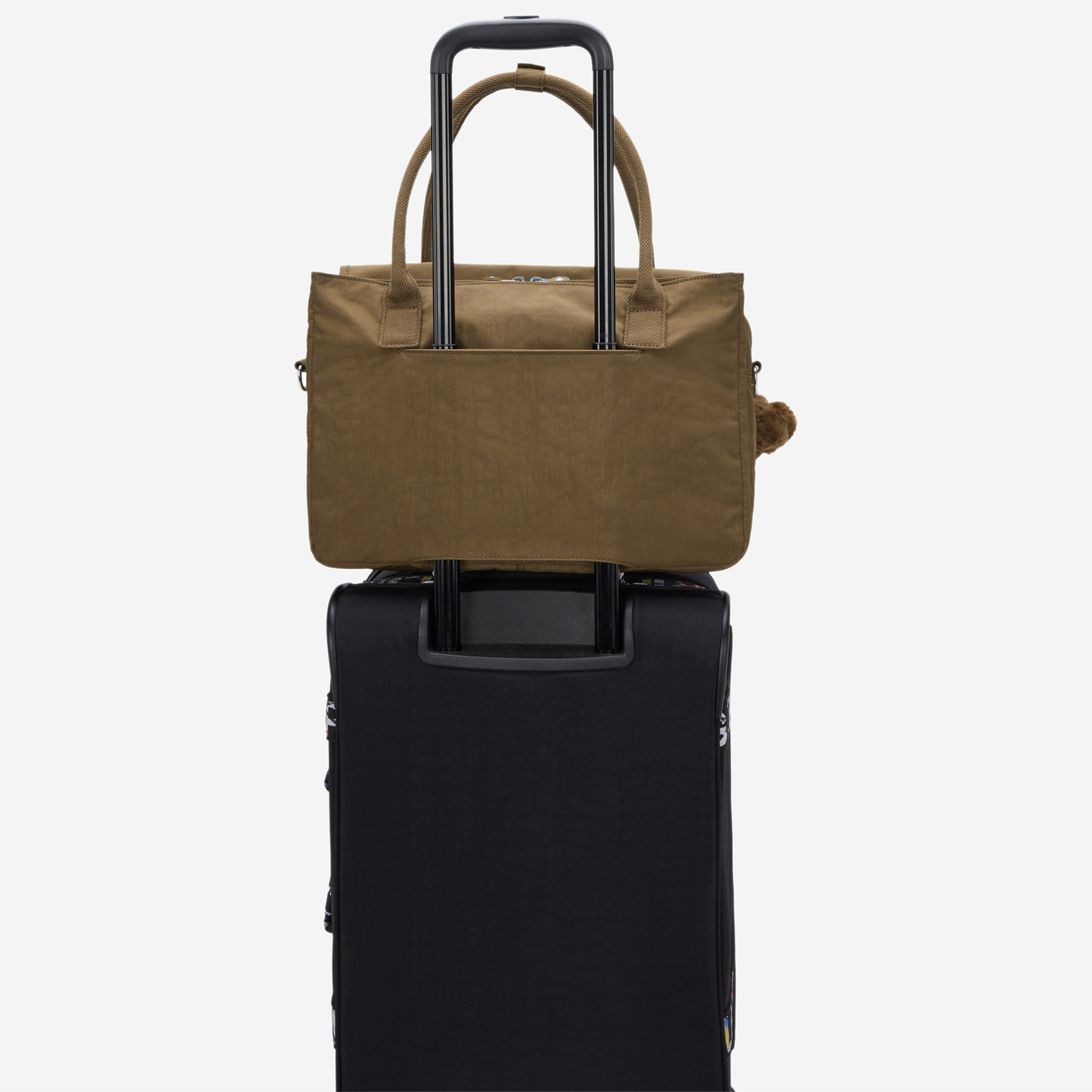 KIPLING Superworker S Smooth Khaki Small working bag (with removable shoulderstrap) I6134-1NA