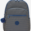 حقيبة ظهر KIPLING Seoul Lap Blue on Wire الكبيرة (مع جيب للكمبيوتر المحمول) I5674-9PC