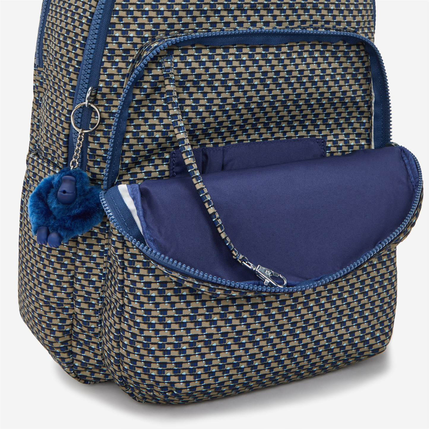 KIPLING Seoul Lap Blue on Wire Large backpack (with laptop compartment) I5674-9PC