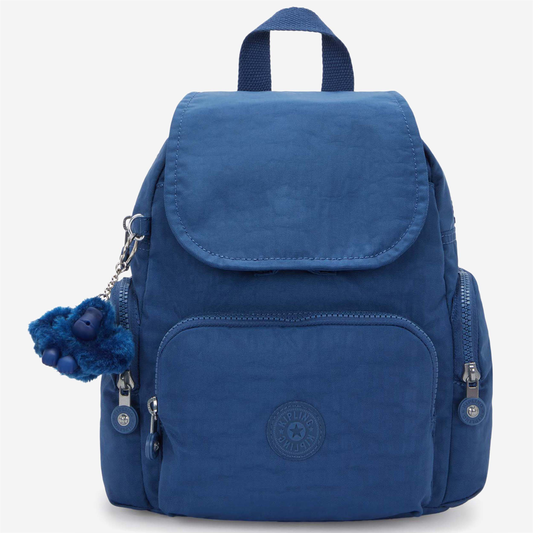 KIPLING City Zip Mini Casual Blue Mini Backpack with Adjustable Straps I6046-5PZ