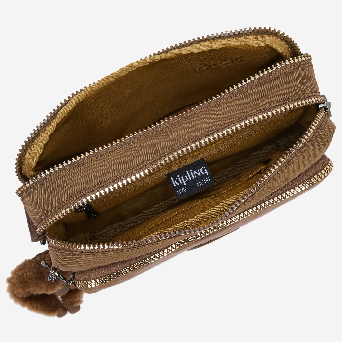 KIPLING Abanu M Zip Glorious Khaki Medium crossbody I5986-1MR