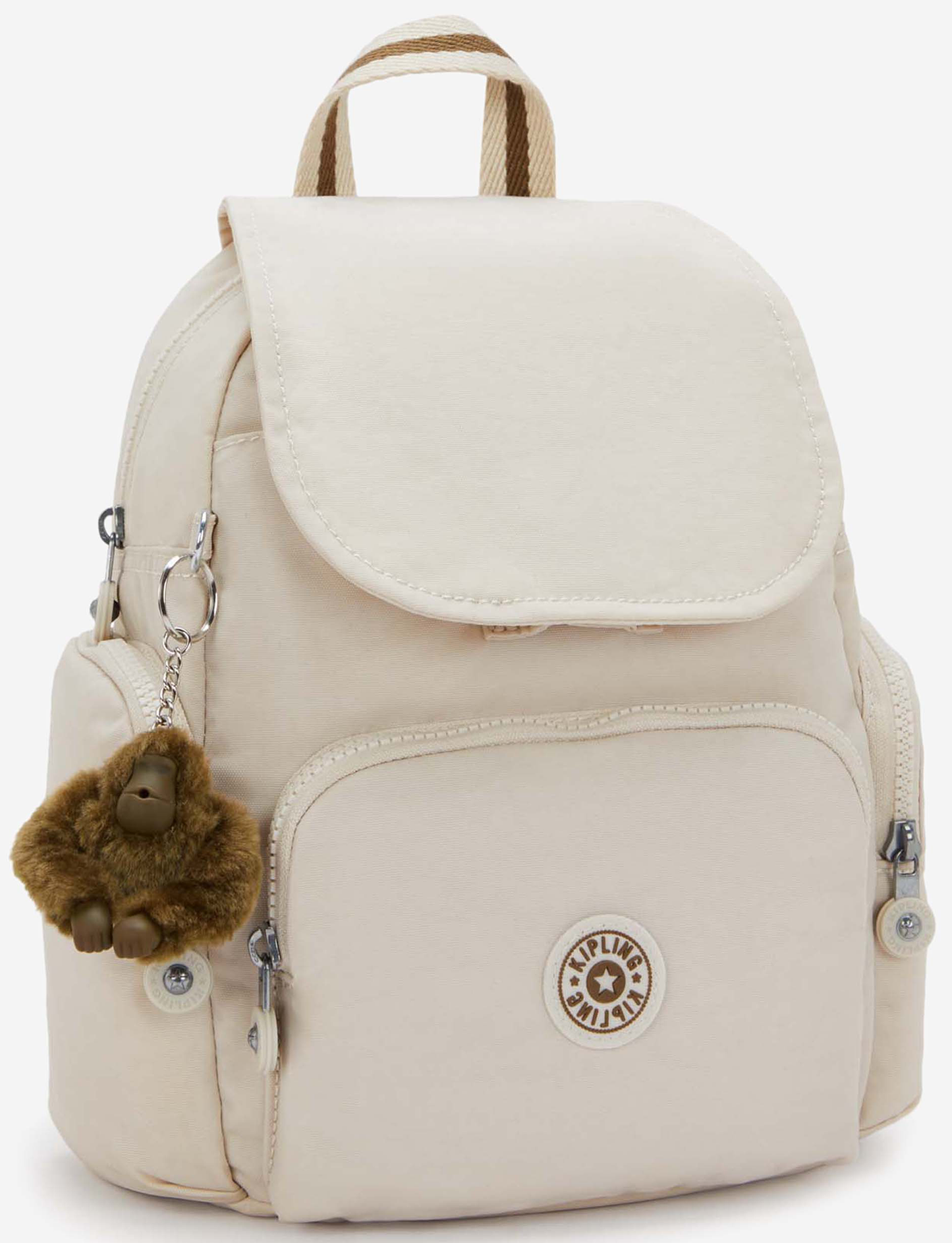 KIPLING City Zip Mini Soft Sand Mini Backpack with Adjustable Straps I6046-9LO