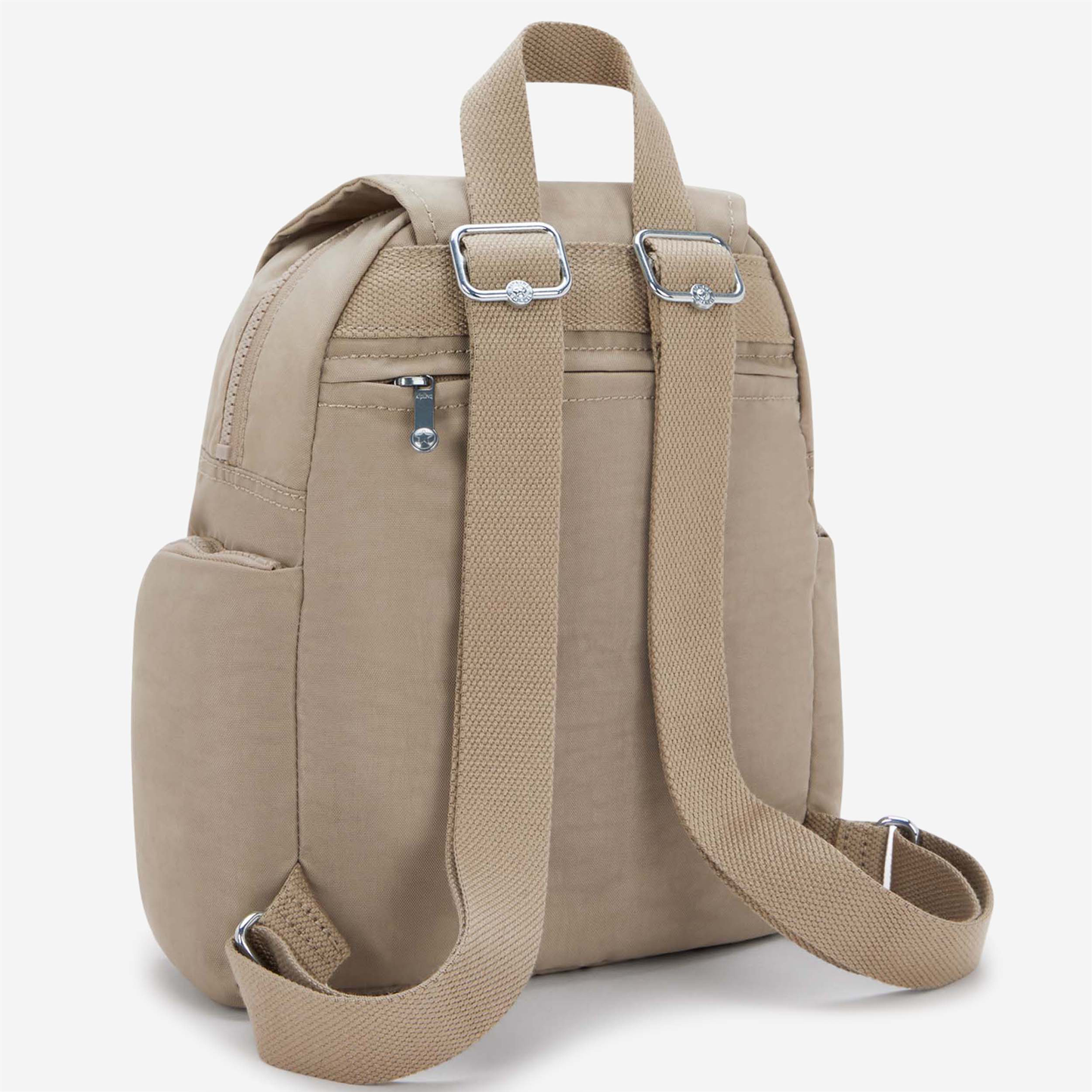 KIPLING City Zip Mini Soft Taupe Mini Backpack with Adjustable Straps I6046-4PW