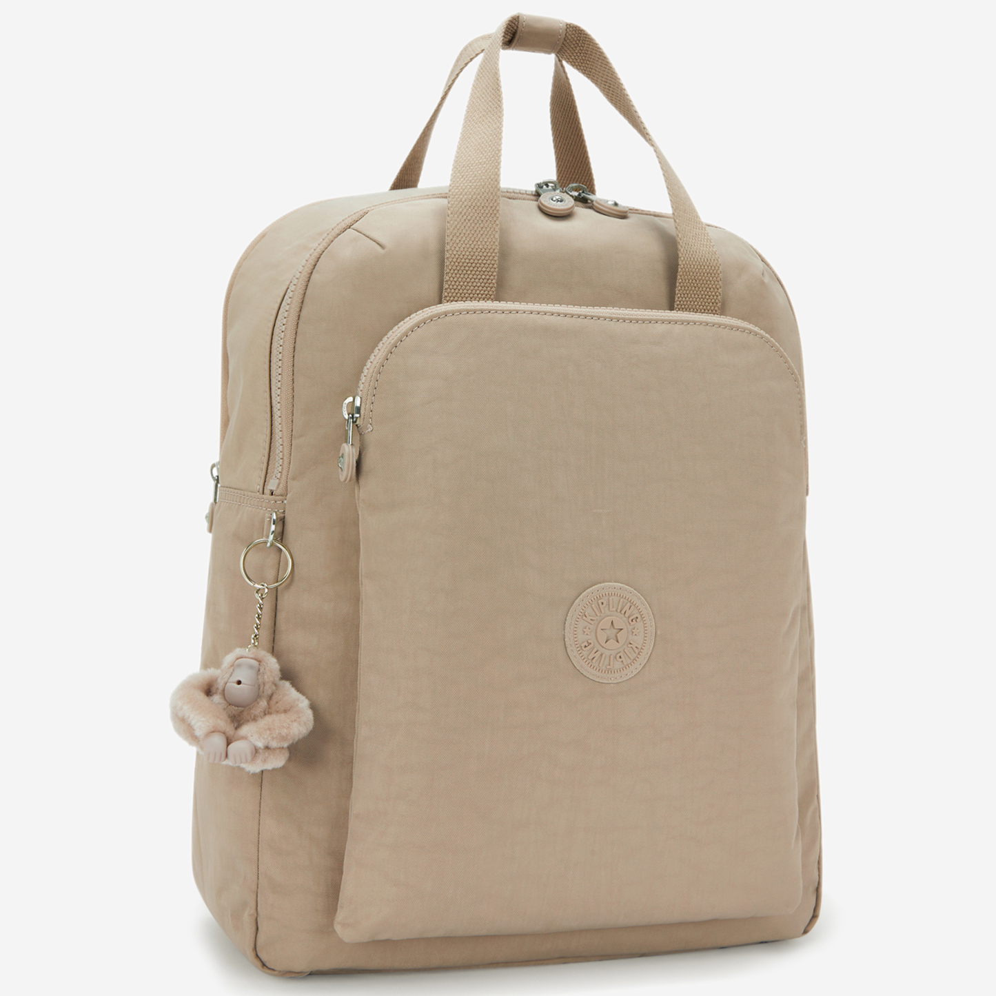 KIPLING Kazuki L Soft Taupe Large backpack (with laptop compartment) I9642-4PW