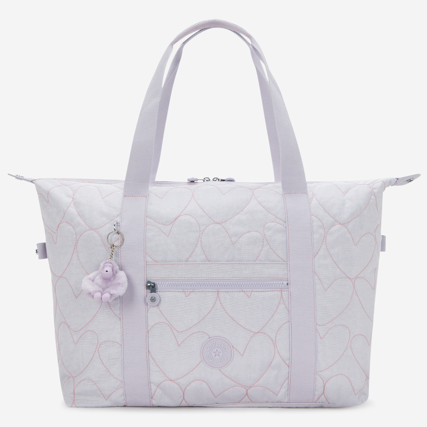 KIPLING Art M Hearts Shimmer Large tote I9786-MO6