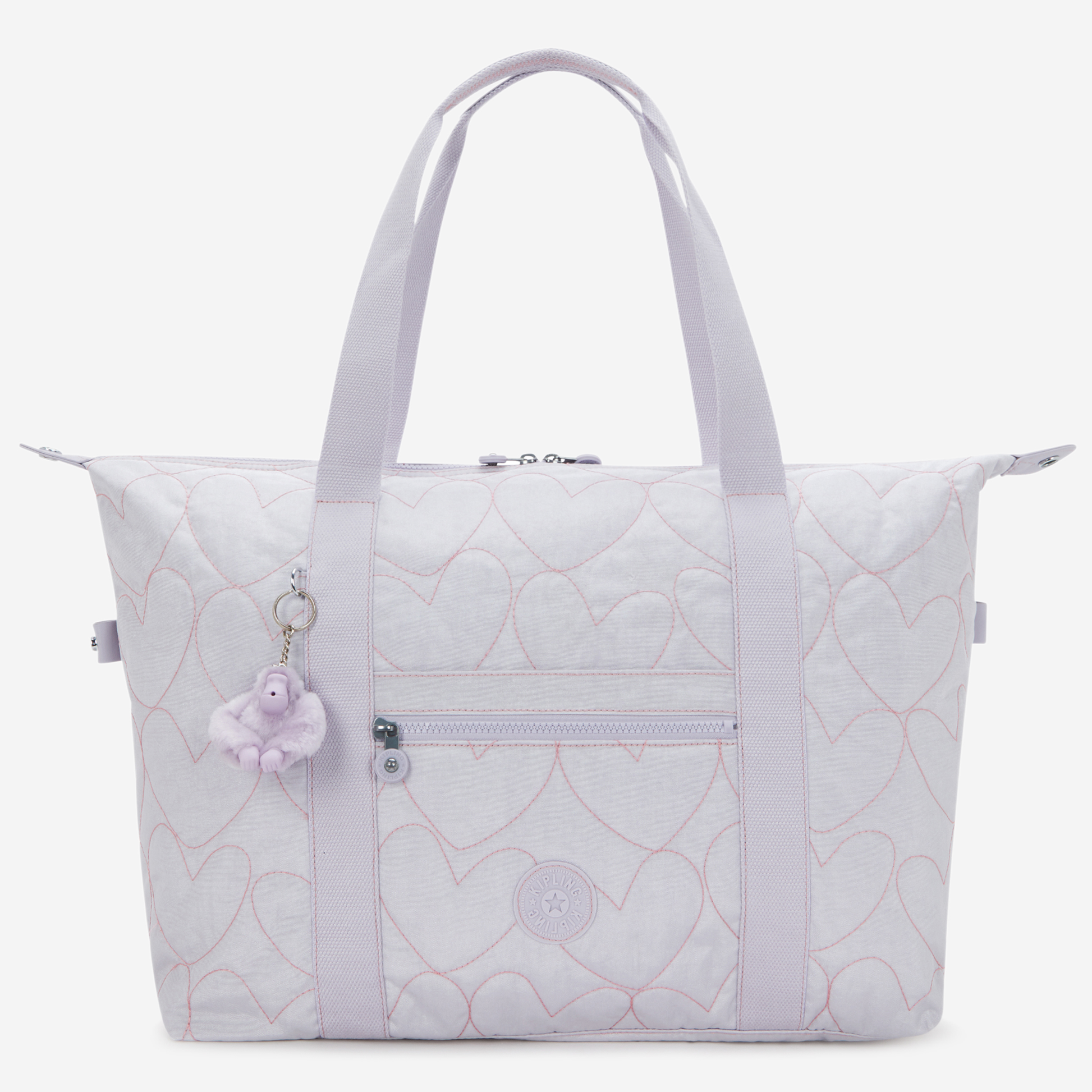 KIPLING Art M Hearts Shimmer Large tote I9786-MO6