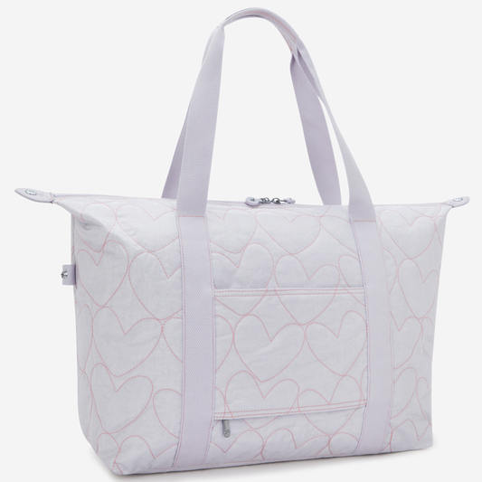 KIPLING Art M Hearts Shimmer Large tote I9786-MO6