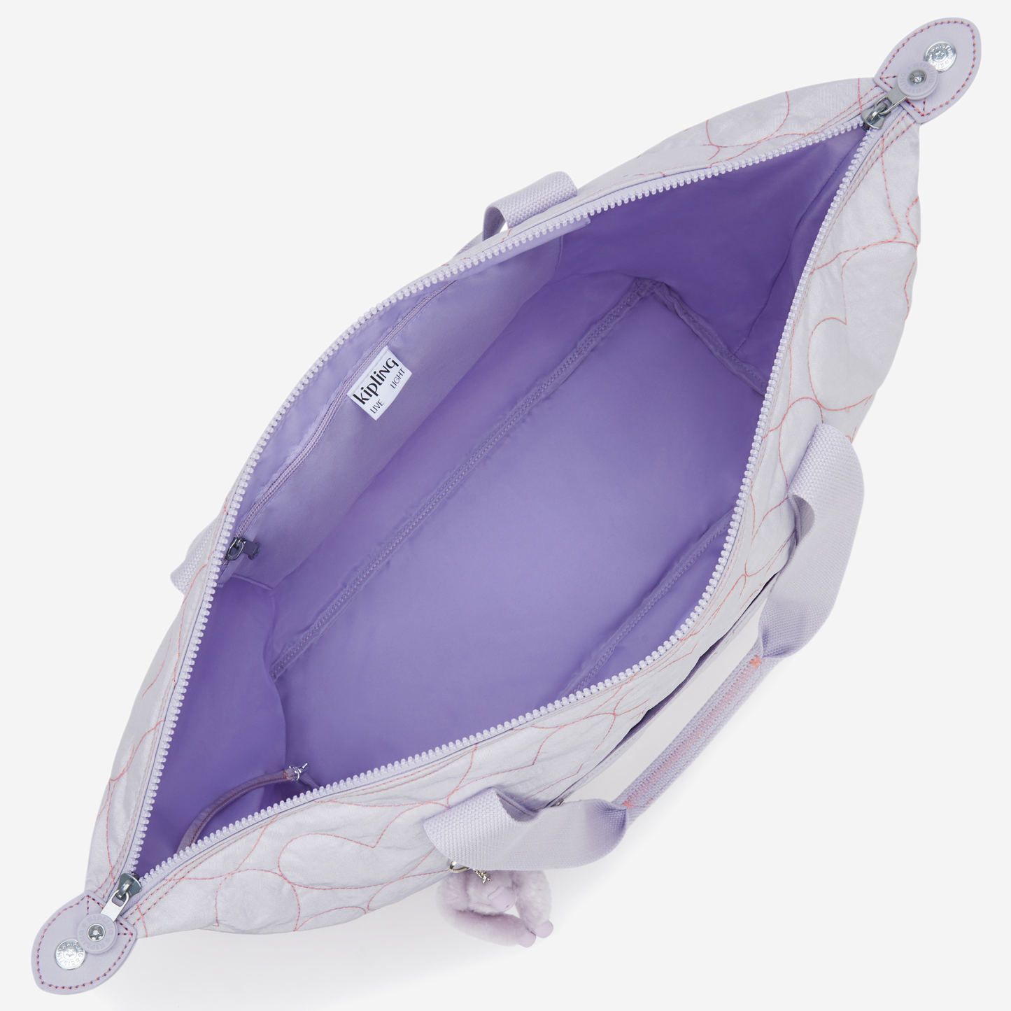 KIPLING Art M Hearts Shimmer Large tote I9786-MO6