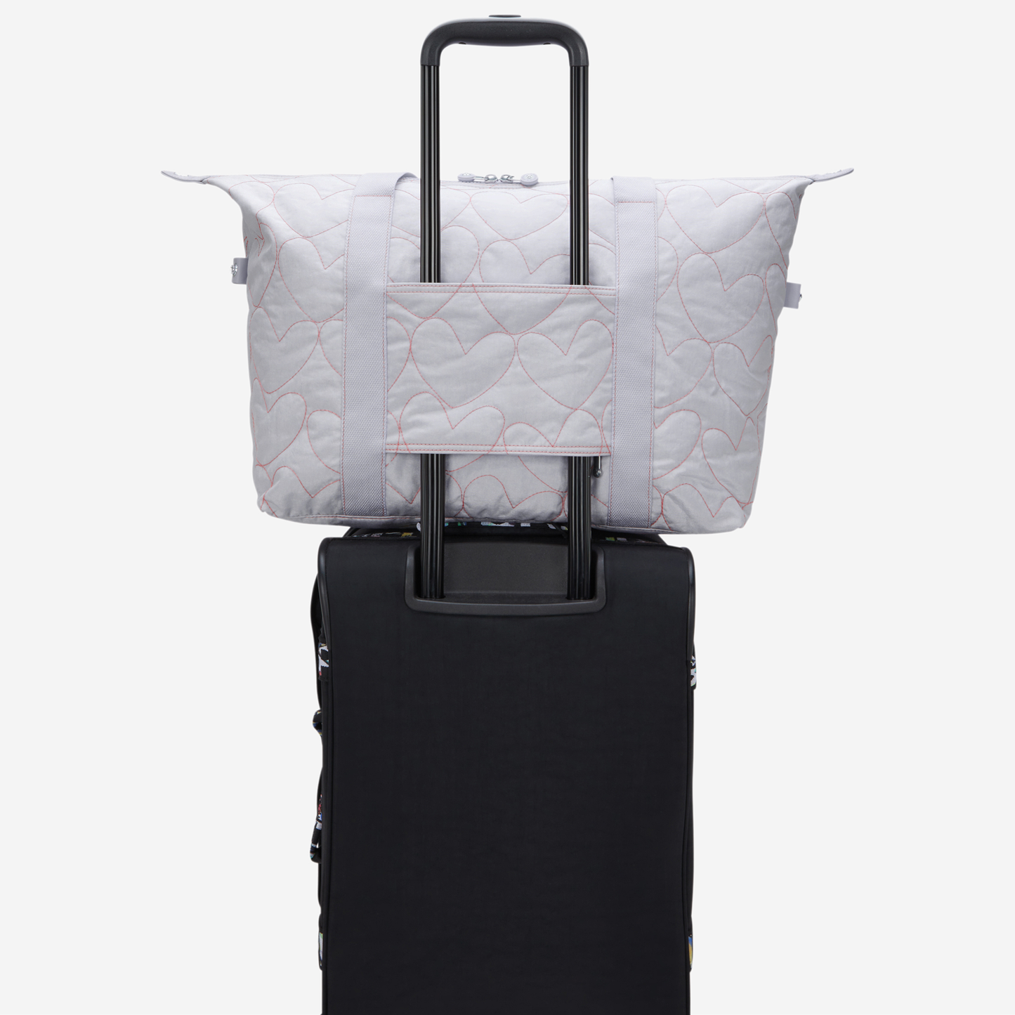 KIPLING Art M Hearts Shimmer Large tote I9786-MO6