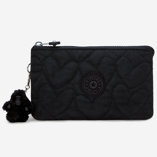 KIPLING Creativity L Many Hearts Bla Large purse I8571-2KN