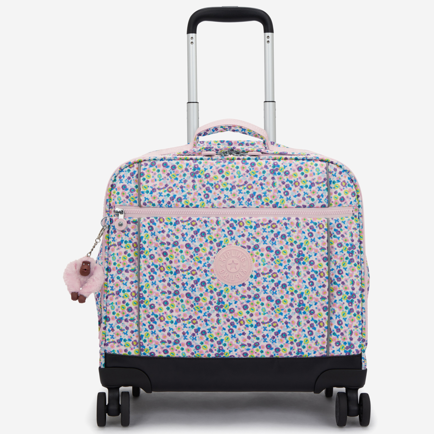 KIPLING New Storia Digi Flower Prt Kids' 4-Wheeled School Bag with Laptop Compartment I4847-7ER