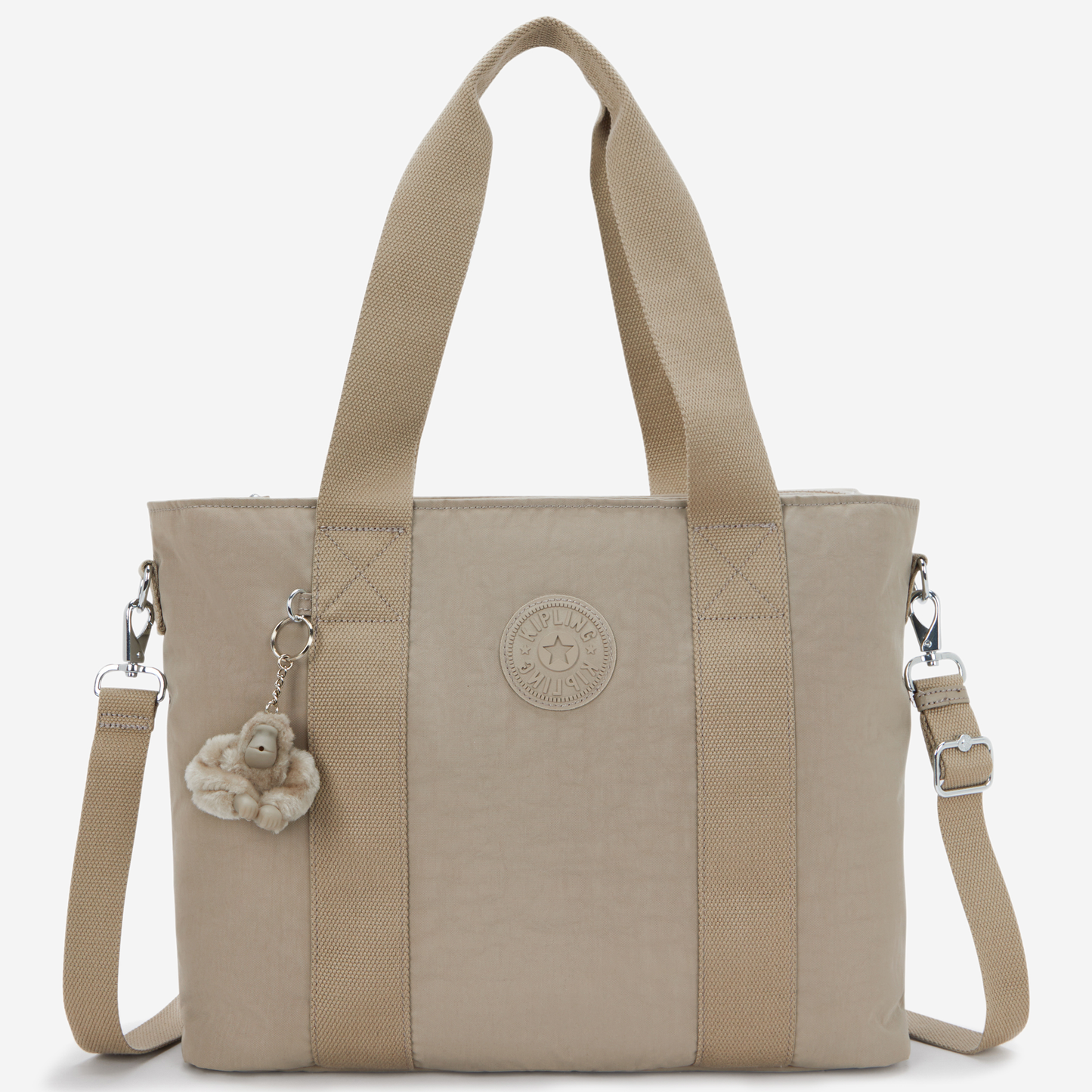 KIPLING Minta L Up Soft Taupe Large tote (with removable shoulderstrap) I8258-4PW