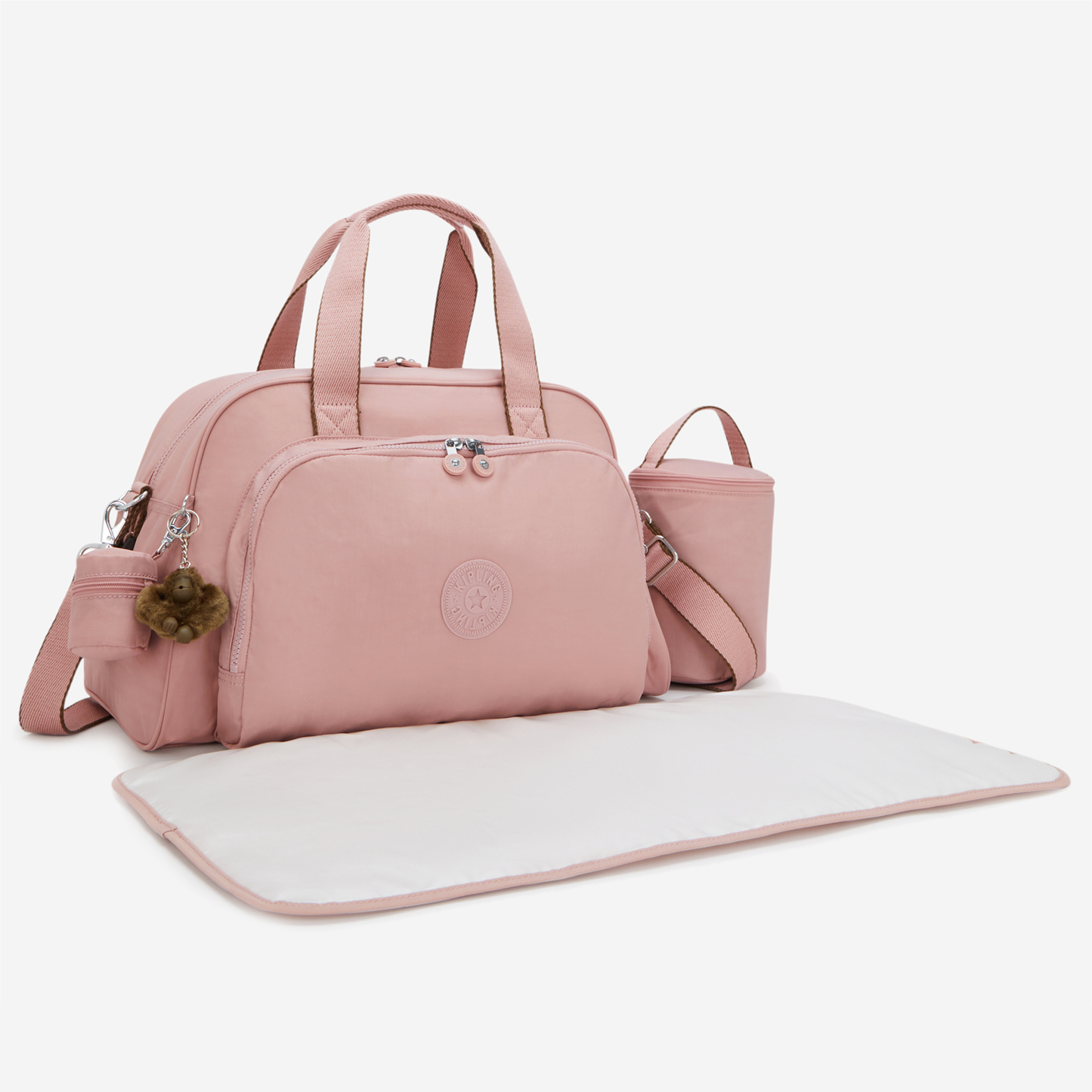 KIPLING Camama Memory Pink Large baby bag (with changing mat) 10153-0PN