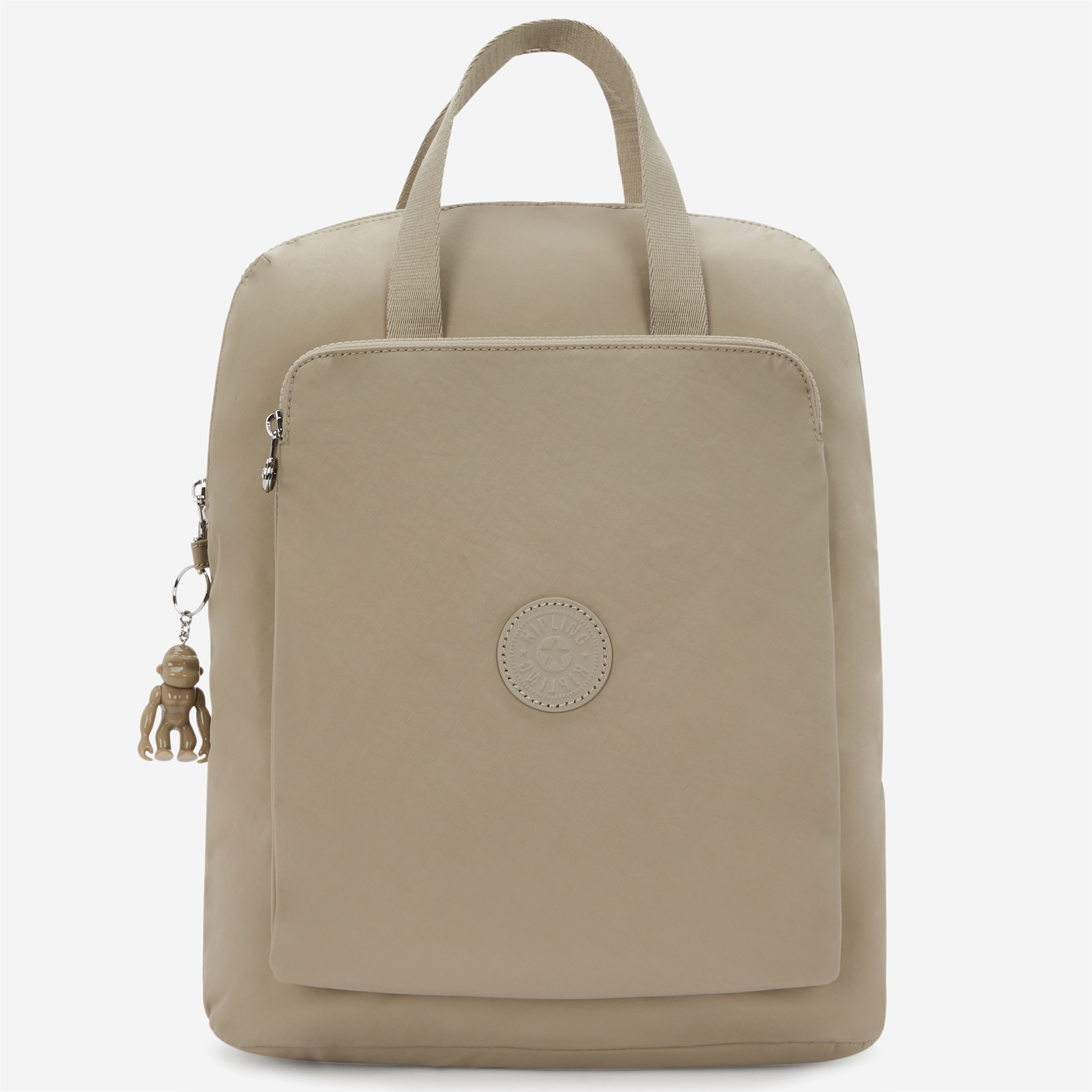 KIPLING Kazuki Boho Tan Medium backpack (with laptop compartment) I5306-1HX