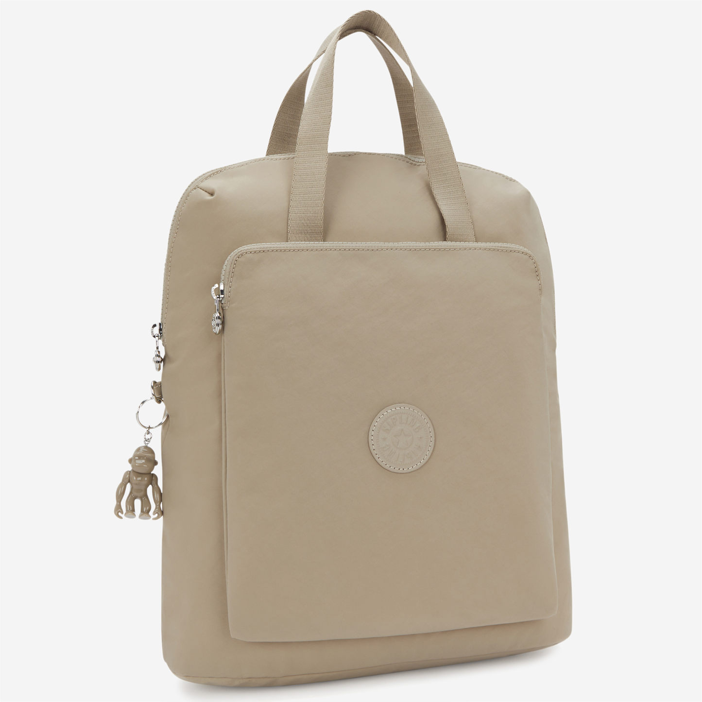 KIPLING Kazuki Boho Tan Medium backpack (with laptop compartment) I5306-1HX