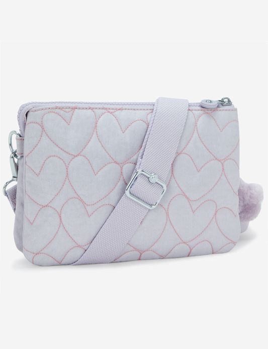 KIPLING Riri Hearts Shimmer Small crossbody (مع حزام كتف قابل للإزالة) I8693-MO6
