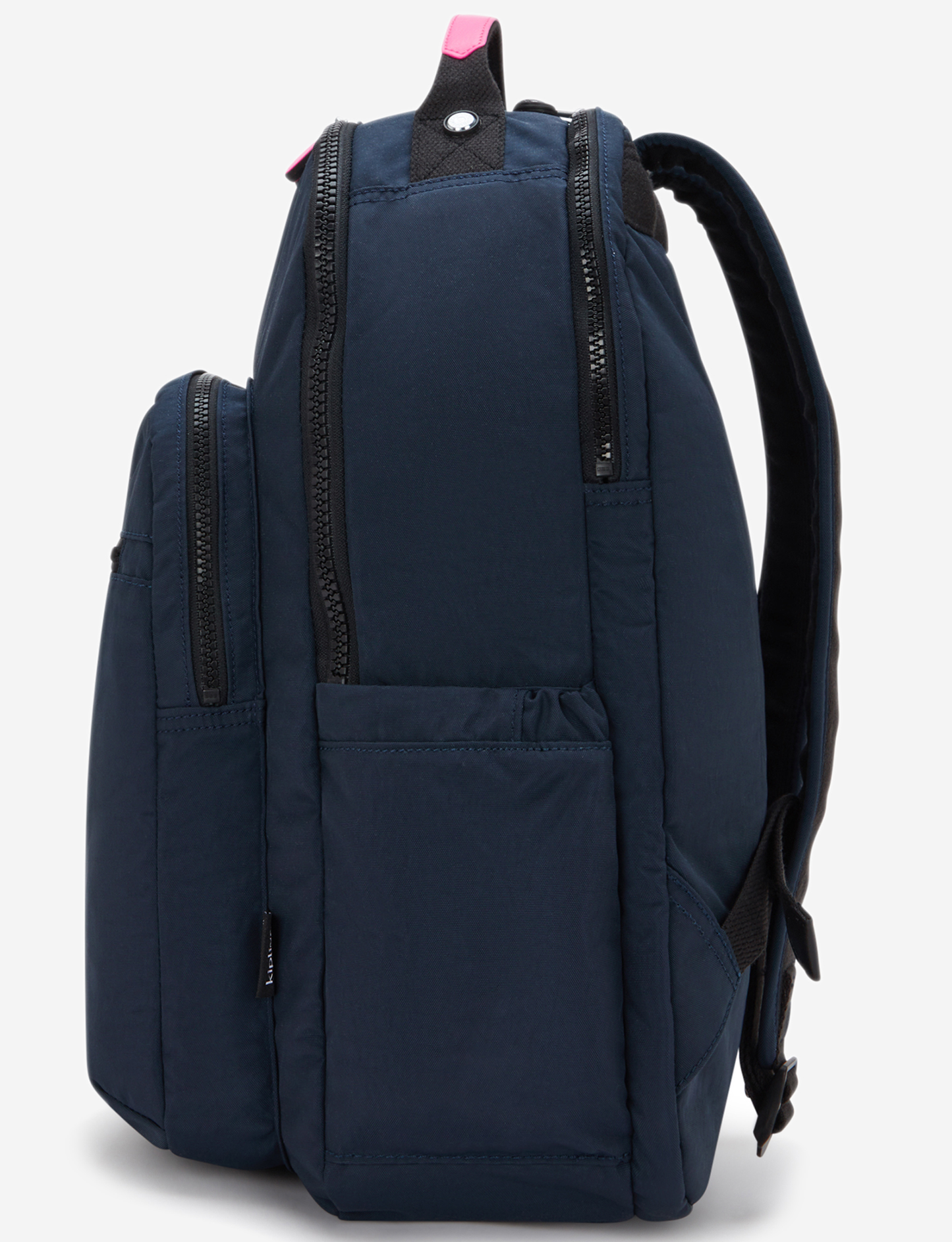 حقيبة ظهر KIPLING Seoul Lap باللون الوردي والأزرق الغامق (مع جيب للكمبيوتر المحمول) I8682-9KS