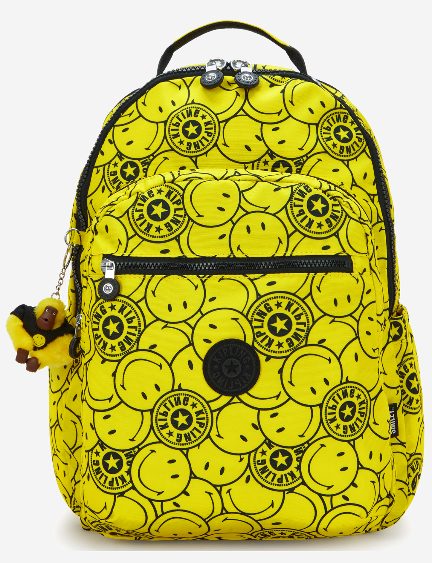 KIPLING Seoul Lap Yellow Fun Ball Large backpack (with laptop compartment) I8682-5KS