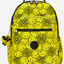 حقيبة ظهر كبيرة KIPLING Seoul Lap Yellow Fun Ball (مع جيب للابتوب) I8682-5KS
