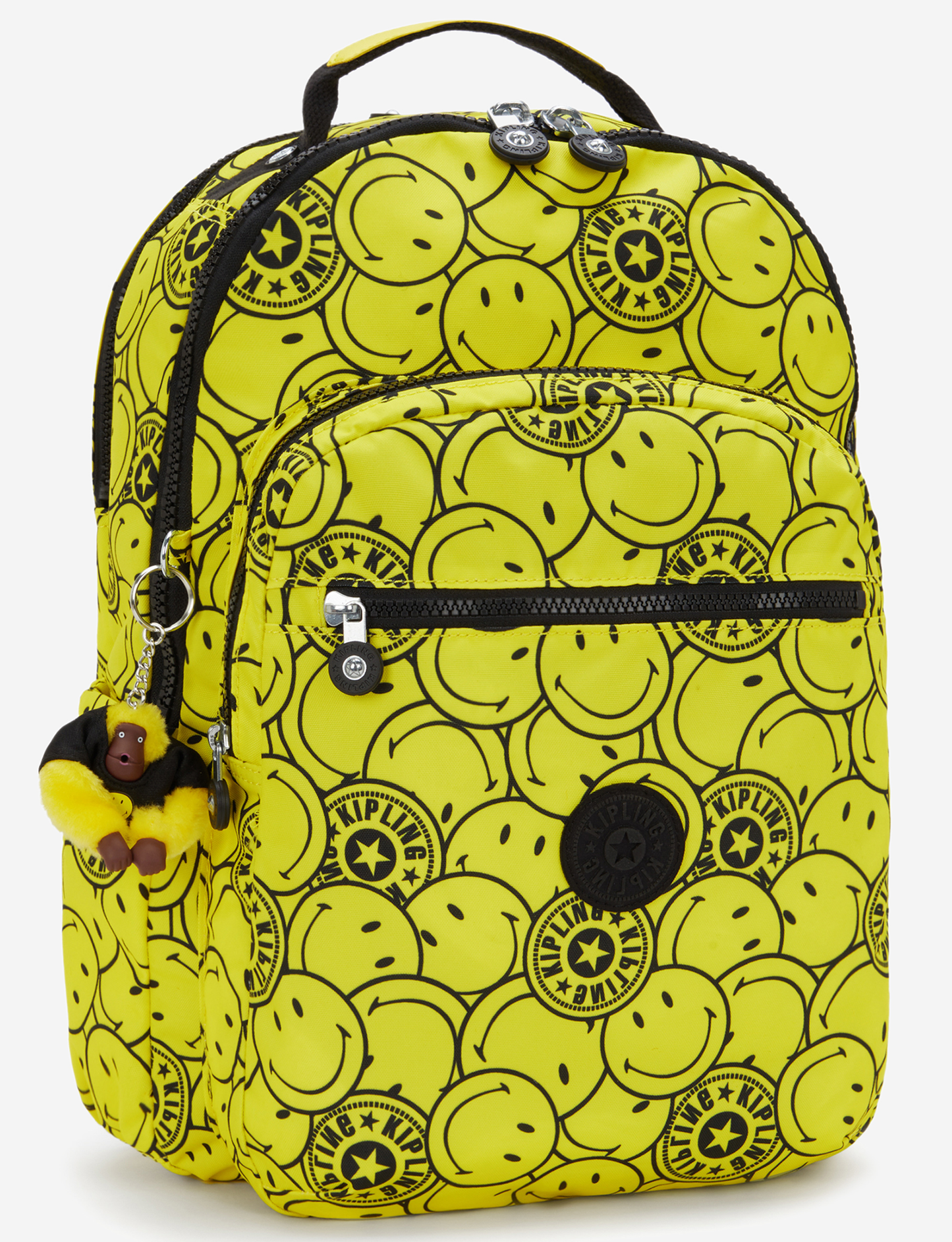 KIPLING Seoul Lap Yellow Fun Ball Large backpack (with laptop compartment) I8682-5KS