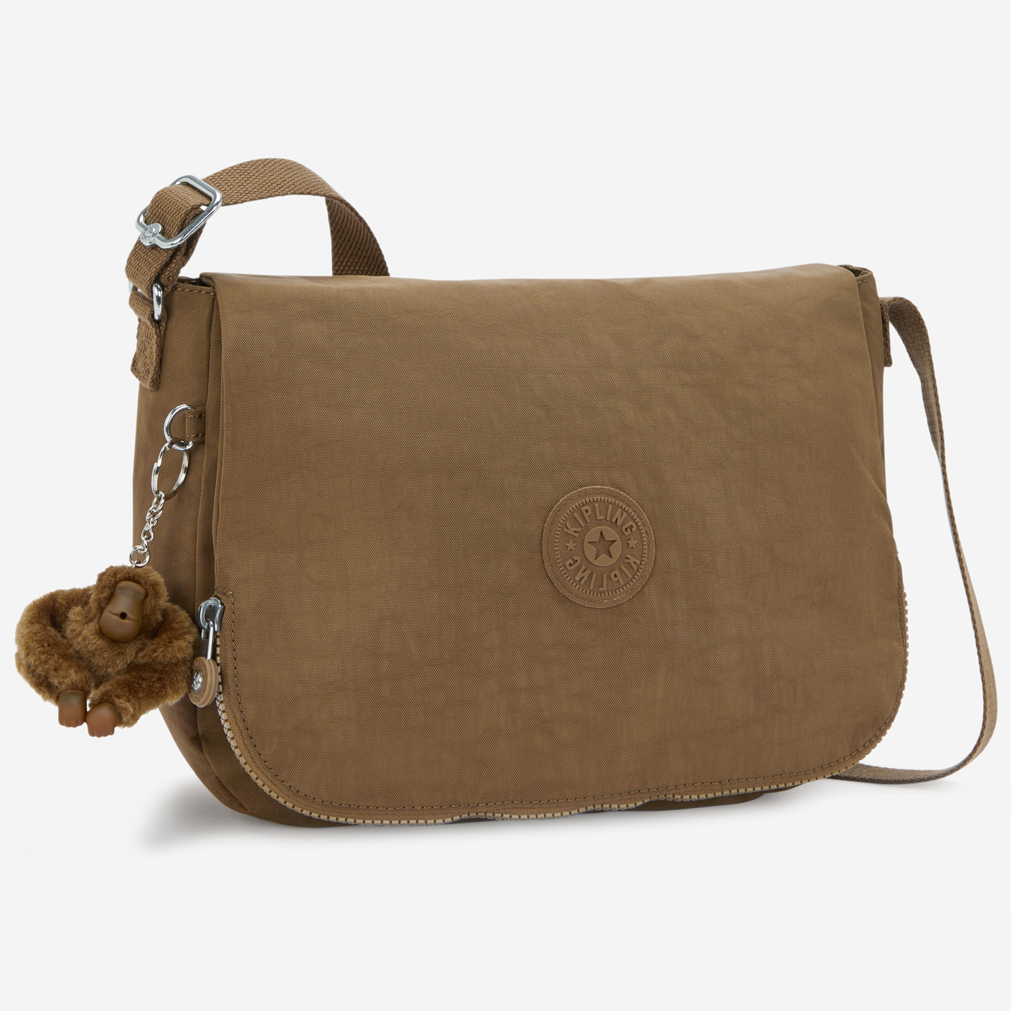 KIPLING Earthbeat M Smooth Khaki Medium crossbody I2505-1NA