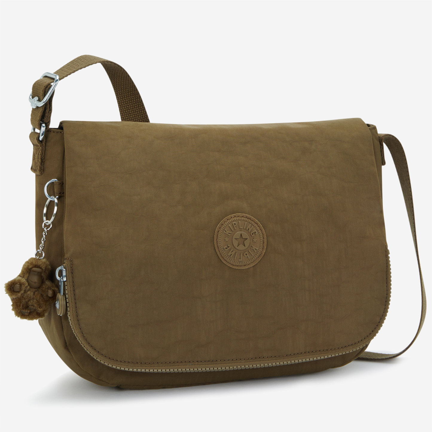 KIPLING Earthbeat M Smooth Khaki Medium crossbody I2505-1NA