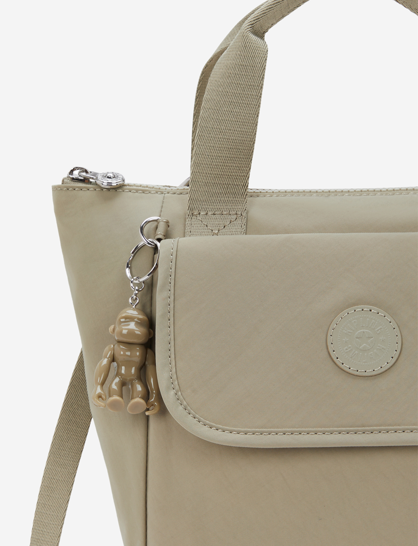 KIPLING Awakea Boho Tan Medium lunchbag (with removable shoulderstrap) I8053-1HX