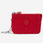 KIPLING محفظة صغيرة Creativity Ruby Red مع ميدالية مفاتيح I3810-1NW