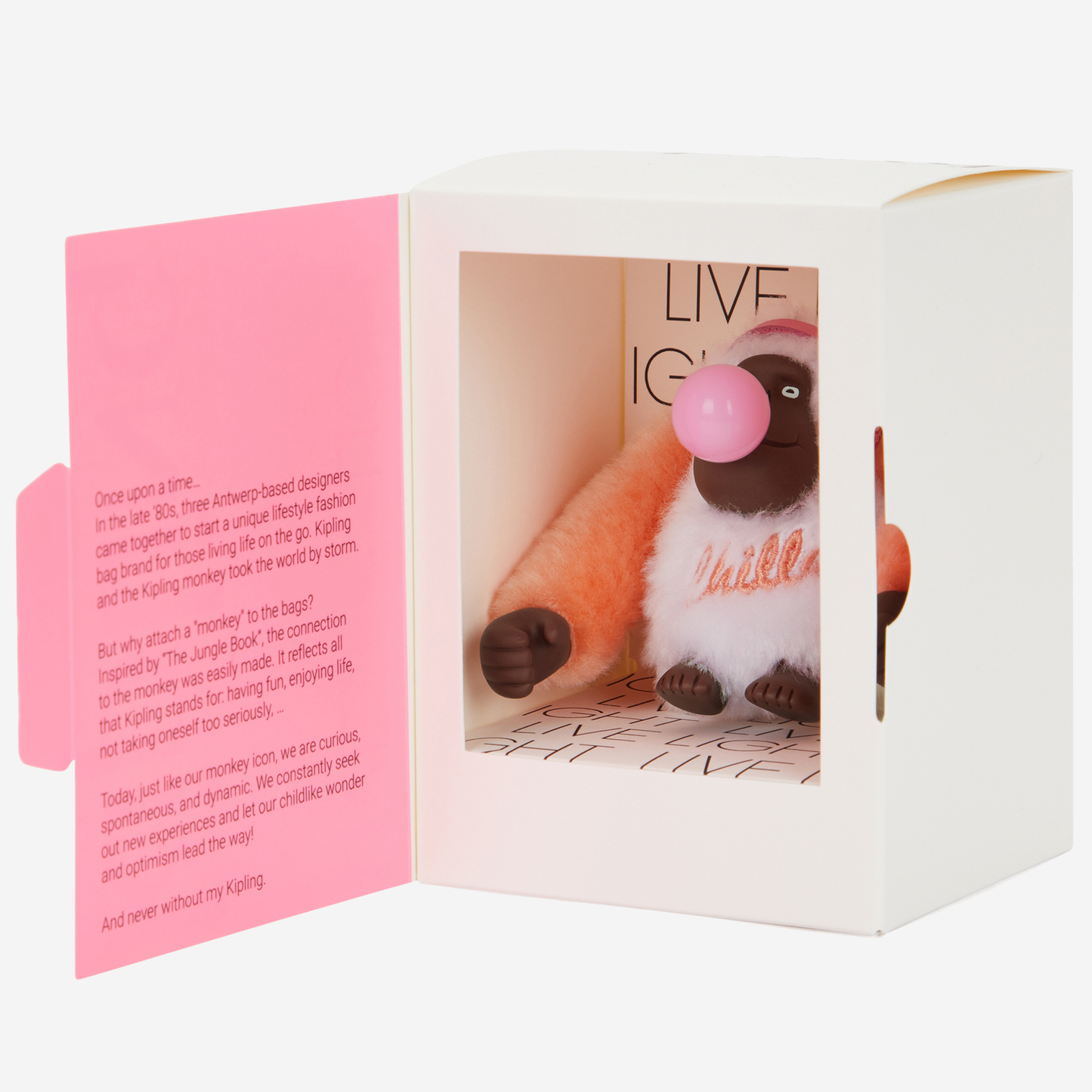 KIPLING Easy Life Monkey Easy Orangy Collectible Monkey Keychain I8928-U9F