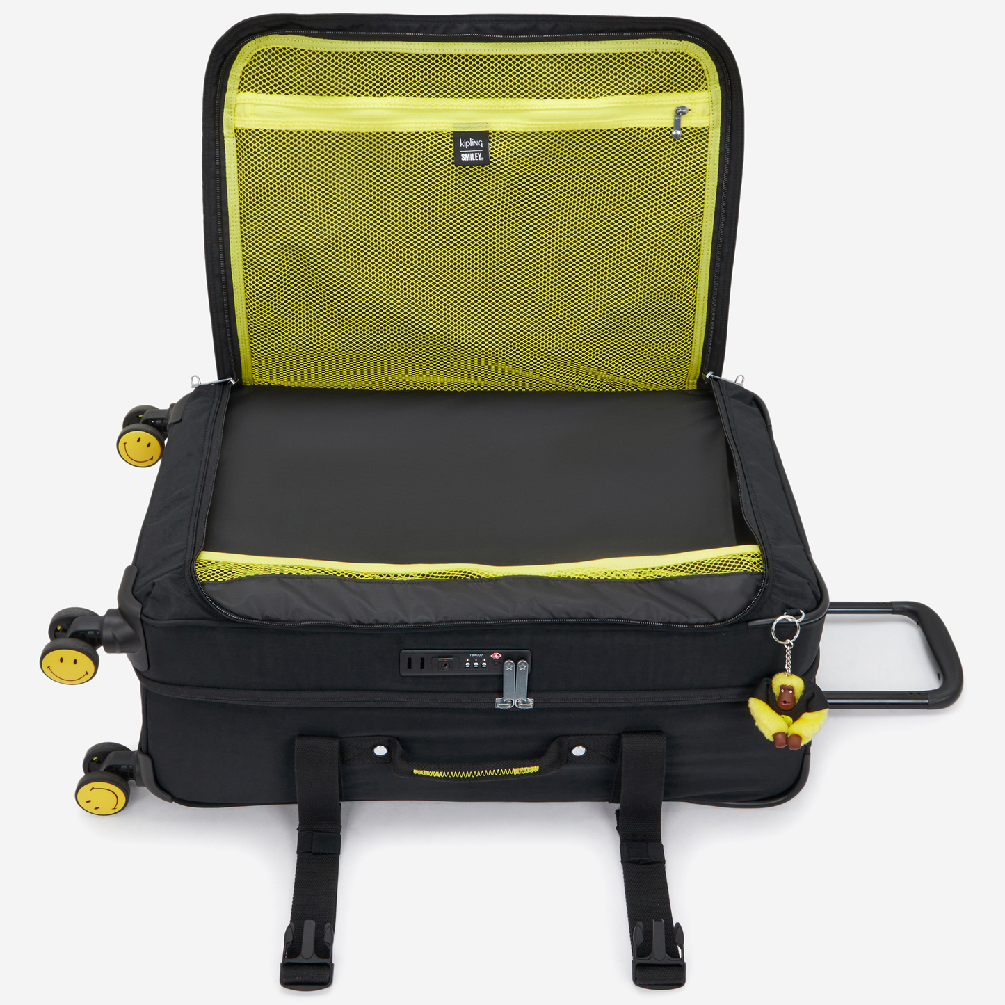 KIPLING Spontaneous M Yell Fun Black Medium wheeled luggage I8688-1KS