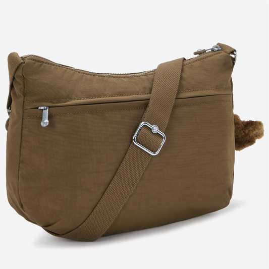 KIPLING Izellah Smooth Khaki Medium crossbody 02144-1NA