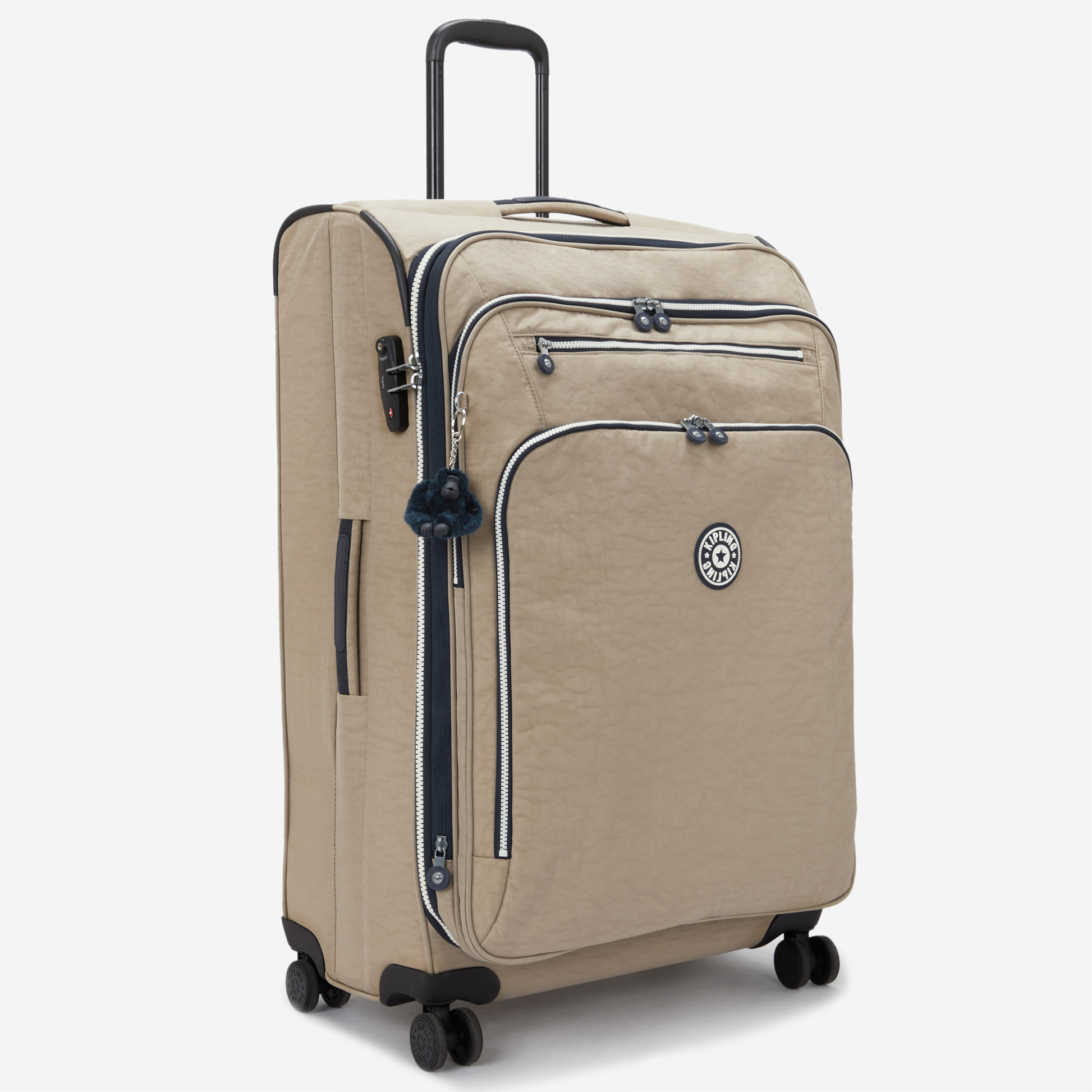 KIPLING New Youri Spin L Soft Taupe C Large expandable wheeled luggage I7930-7ML