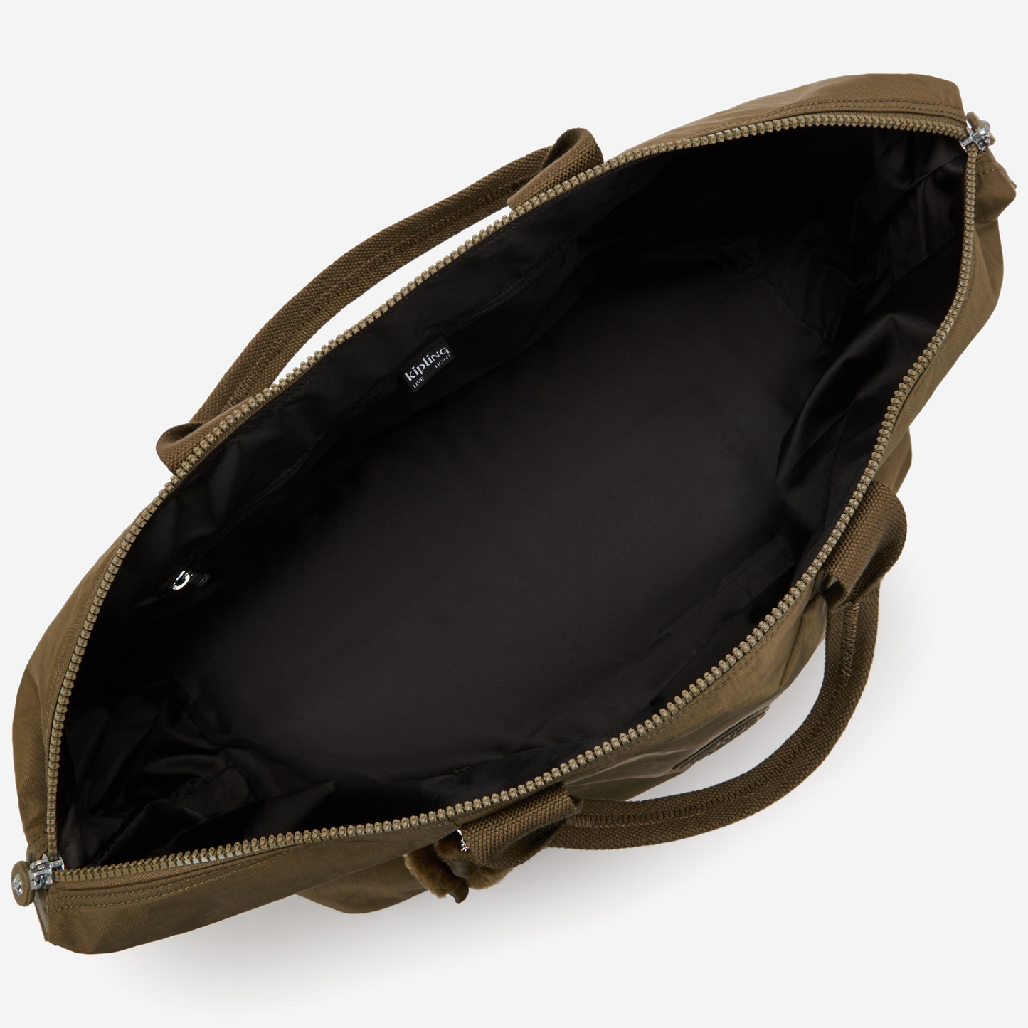 KIPLING Bori Smooth Khaki Large weekender (with trolley sleeve and removable shoulderstrap) I4582-1NA