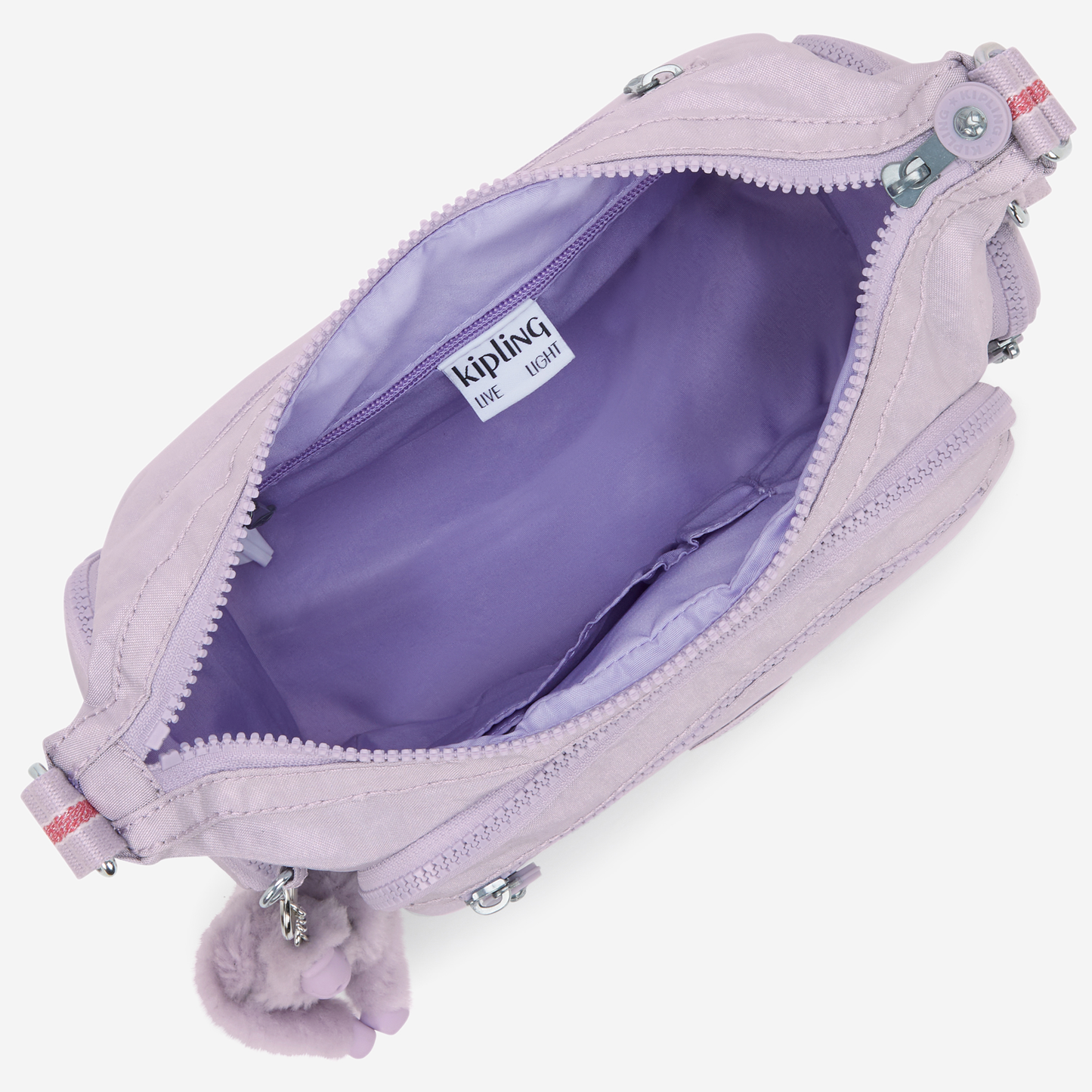 KIPLING Gabbie S Lilac Shimmer Medium crossbody I2532-9GO