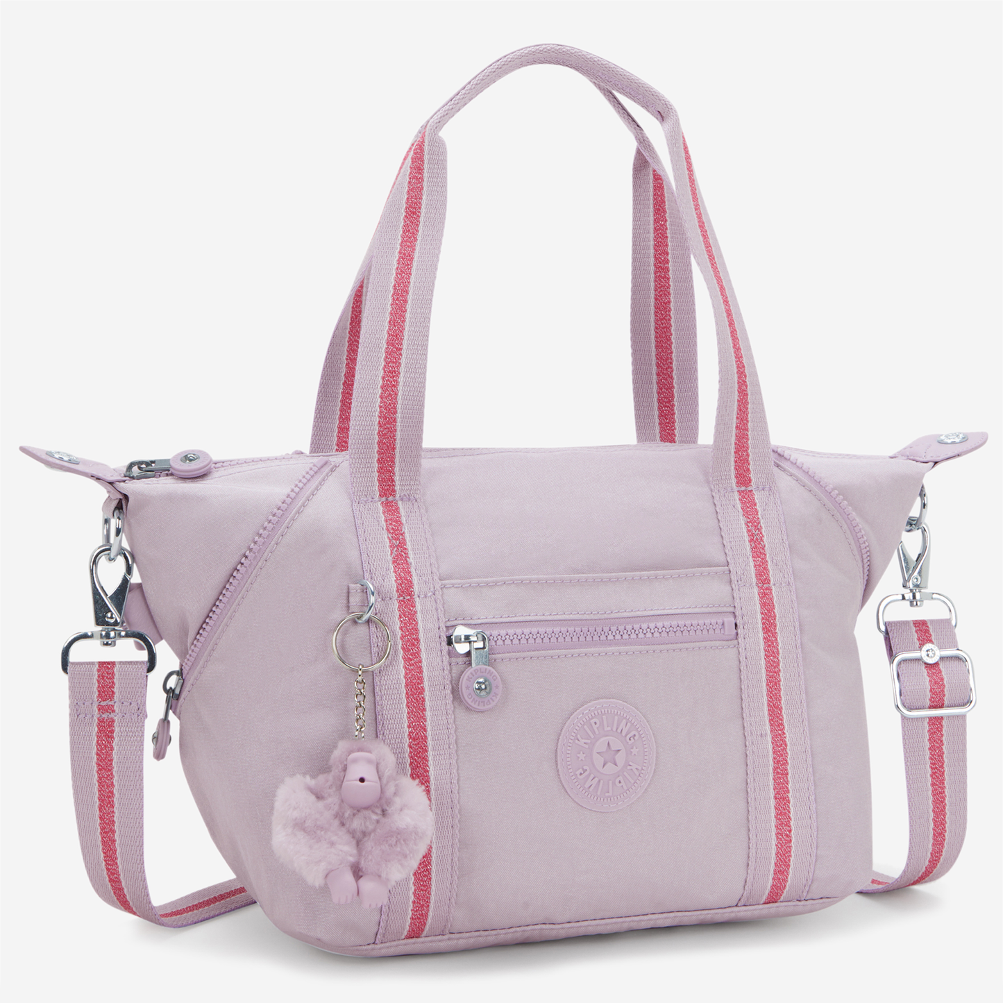 KIPLING Art Mini Lilac Shimmer Small handbag (with removable shoulderstrap) 15410-9GO
