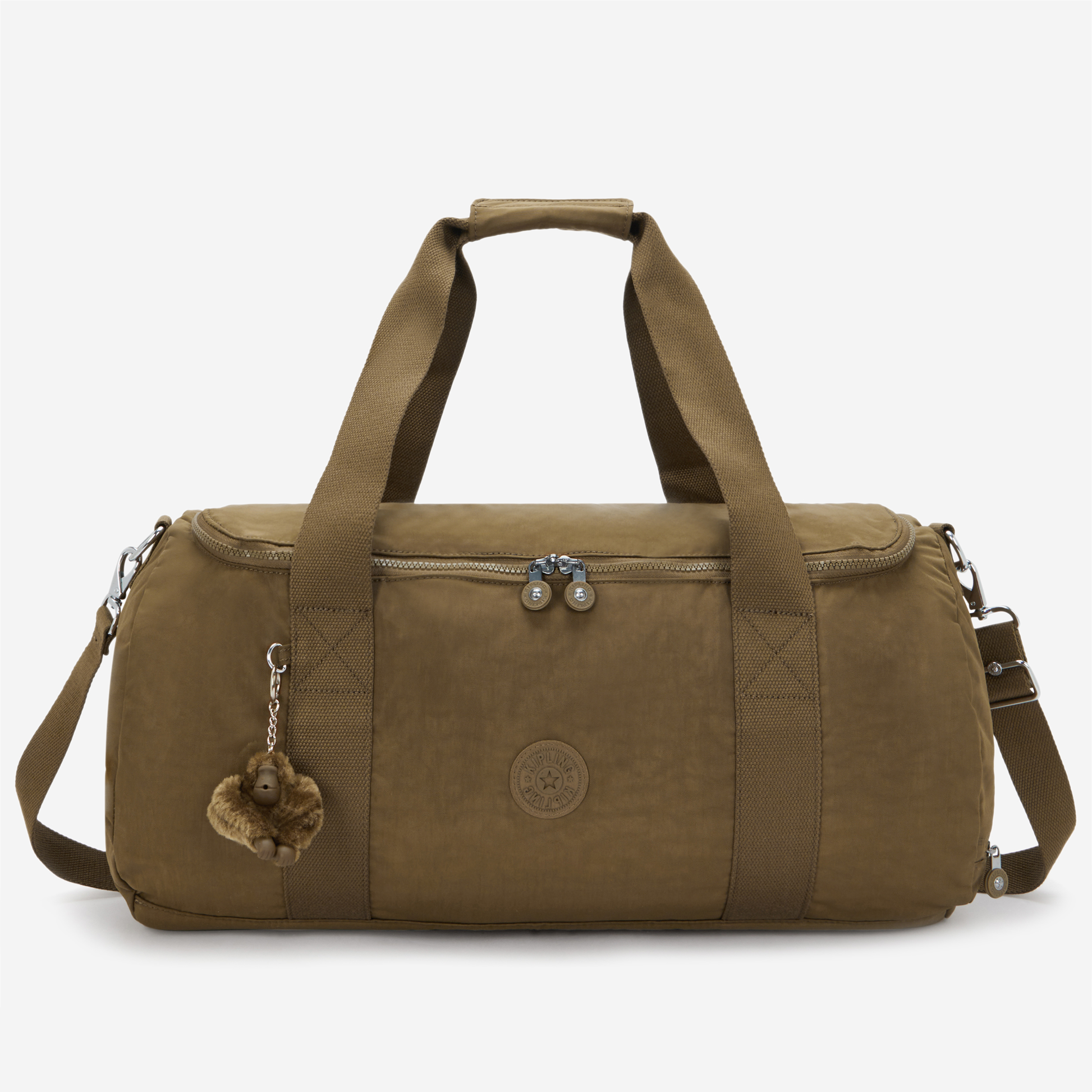 KIPLING Argus S Smooth Khaki Small weekender I6810-1NA