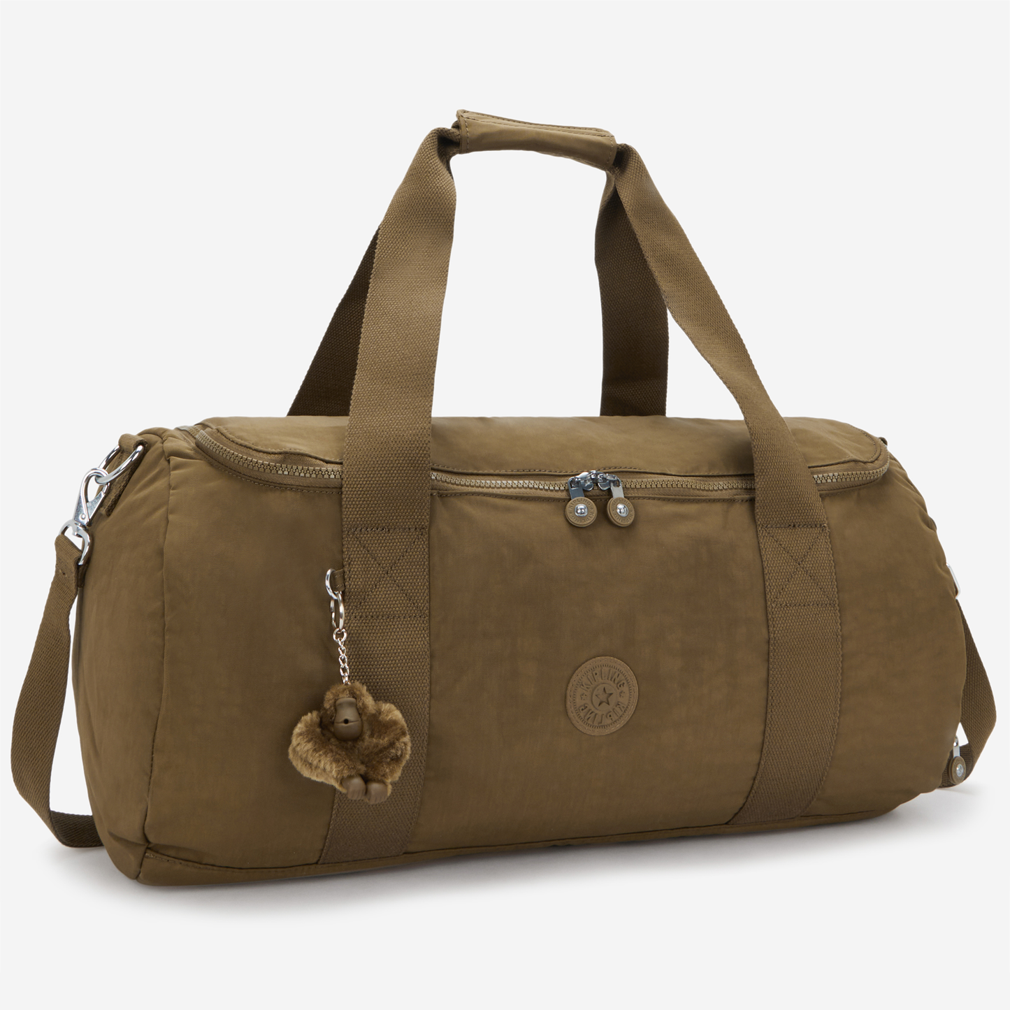 KIPLING Argus S Smooth Khaki Small weekender I6810-1NA