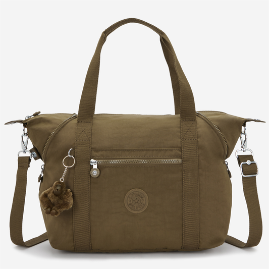 KIPLING Art Smooth Khaki Medium tote (with removable shoulderstrap) 10619-1NA