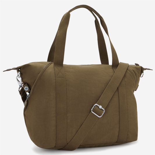 KIPLING Art Smooth Khaki Medium tote (with removable shoulderstrap) 10619-1NA