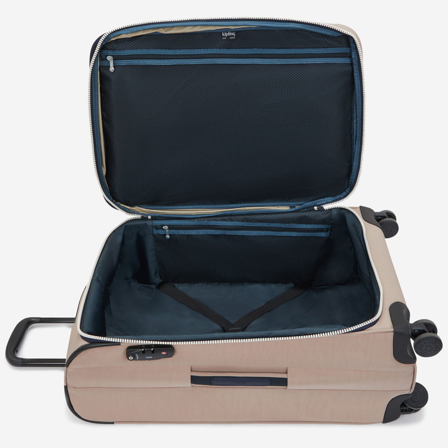 KIPLING New Youri Spin M Soft Taupe C Medium expandable wheeled luggage I7706-7ML