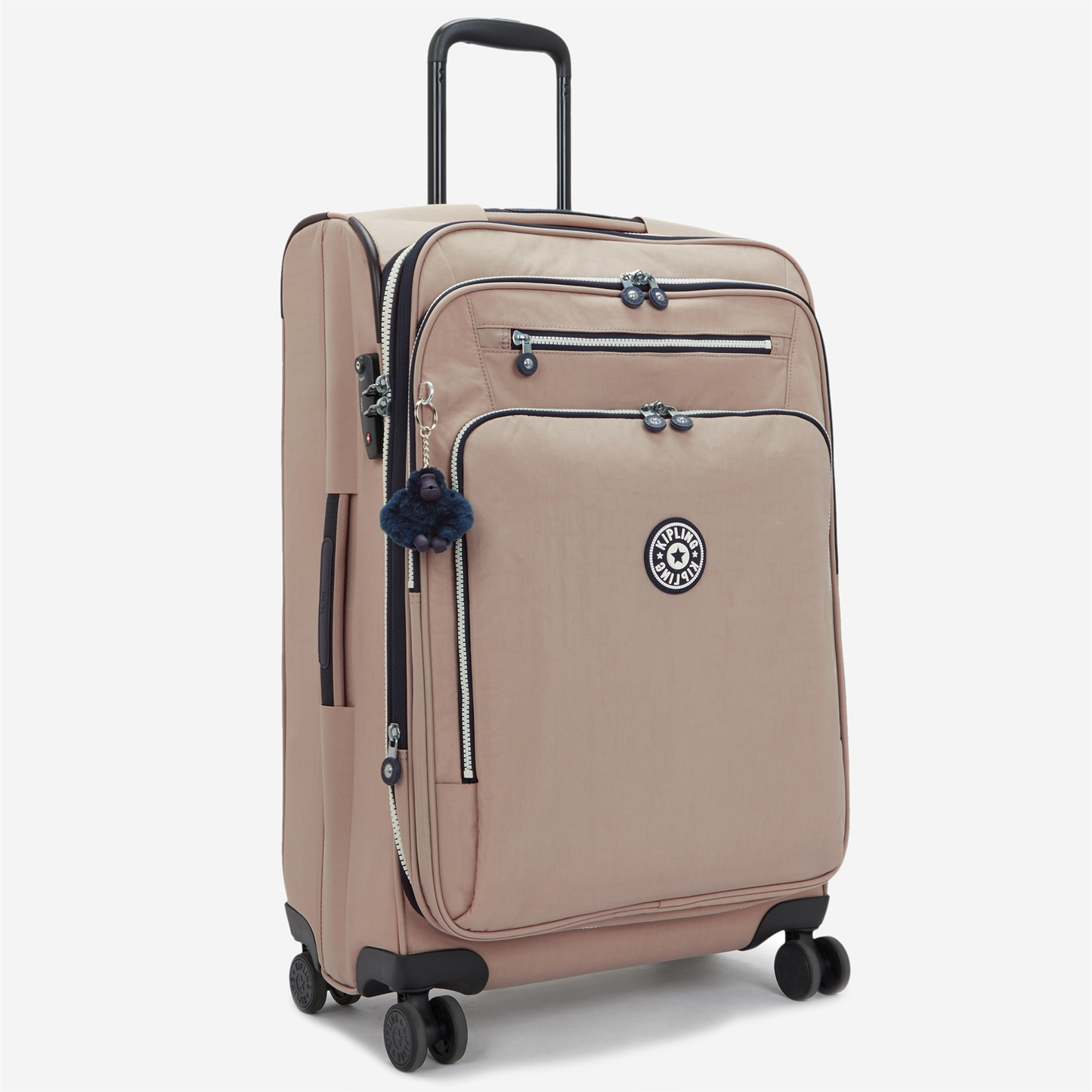 KIPLING New Youri Spin M Soft Taupe C Medium expandable wheeled luggage I7706-7ML
