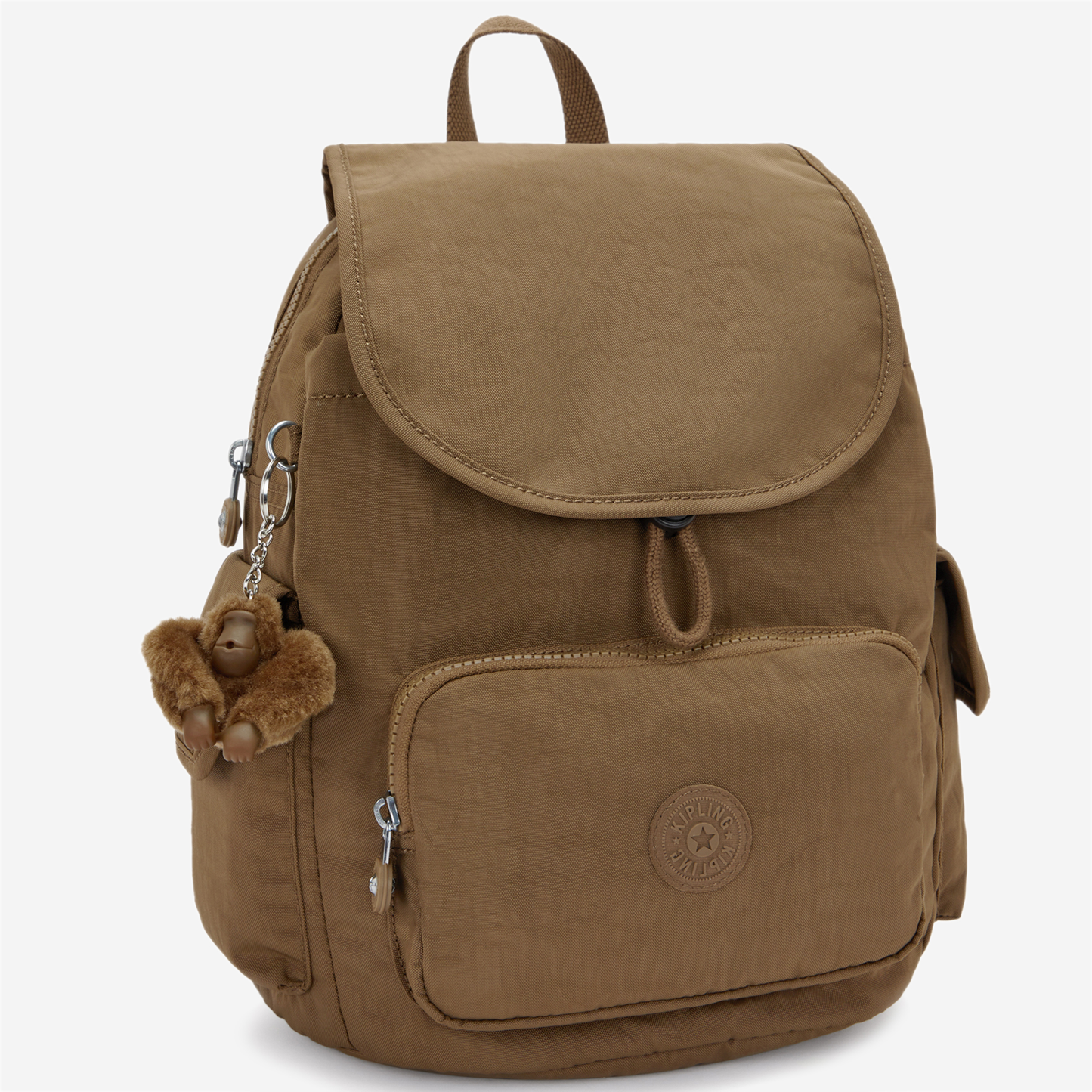 KIPLING City Pack S Smooth Khaki Small backpack 15635-1NA