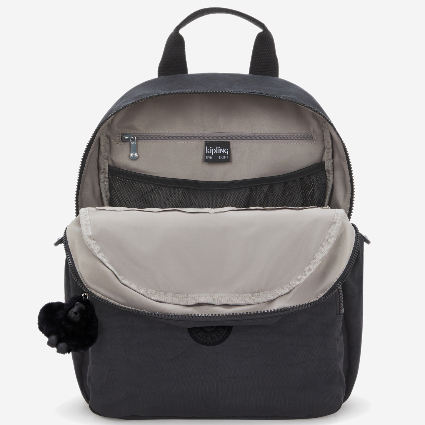 KIPLING Maisie Black Noir Medium baby backpack (with changing mat) I3339-P39