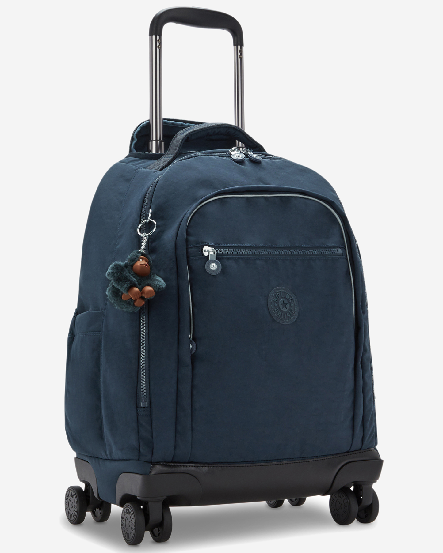 Kipling  New Zea True Blue Tonal Large Wheeled Backpack with Laptop Compartment I5246-4DX