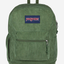 JanSport Cross Town Plus Remix Cargo Green Corduroy Backpack