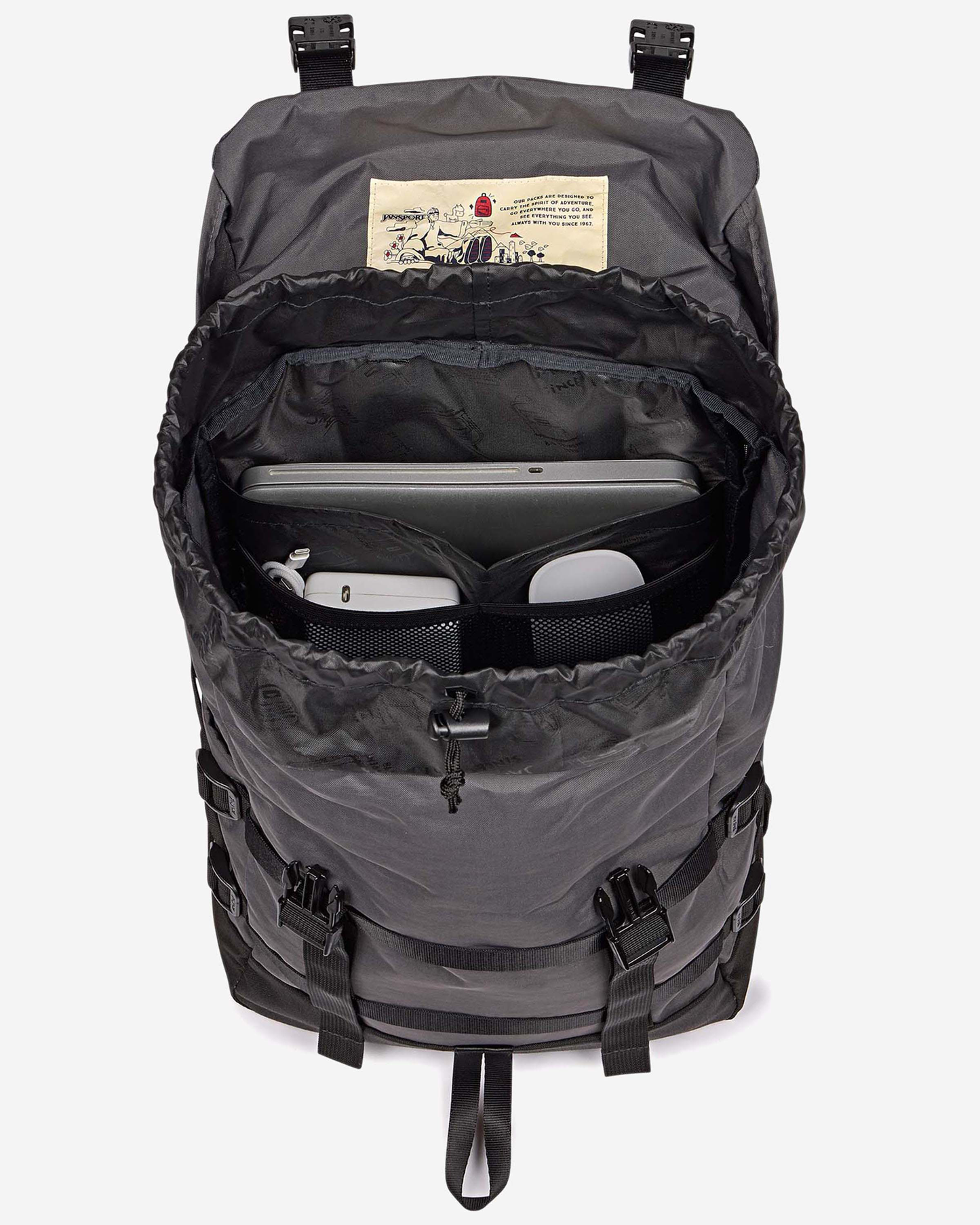 JanSport Skip Pack Smokey Grit Backpack