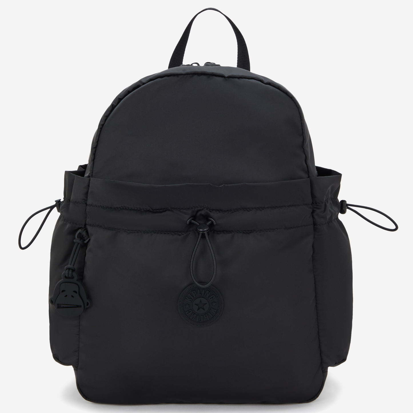 KIPLING Amita Simply Black Medium Backpack with Drawstring Pocket I8172-4RZ