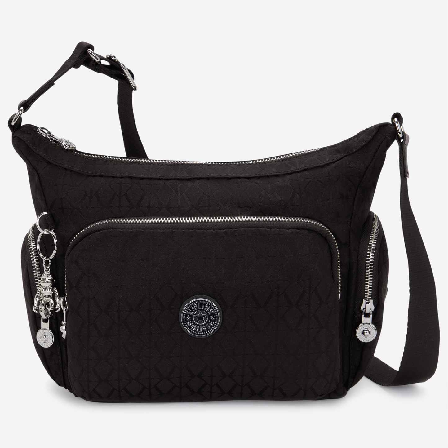 KIPLING Gabb S Noir Sign Jq Medium crossbody I8039-4NW