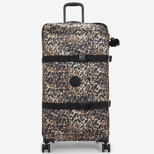 KIPLING Spontaneous L Wild Leopard Large wheeled luggage I3397-6JP