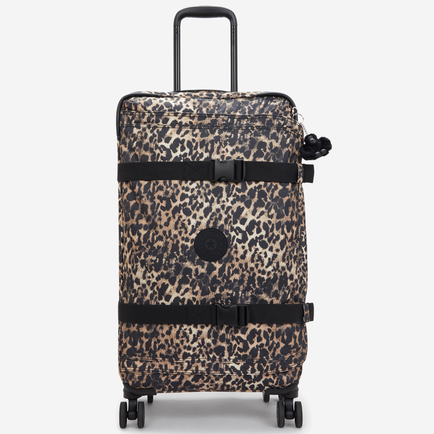 KIPLING Spontaneous M Wild Leopard Medium wheeled luggage I4556-6JP